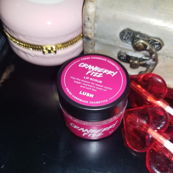 🌟4xHP🌟 CRANBERRY FIZZ Lush DISCONTINUED RARE lip Scrub NWT - Picture 6 of 7